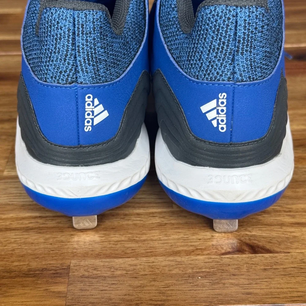 Adidas Afterburner 4 Metal Baseball Cleats Royal Blue White CG5177 Mens 12.5